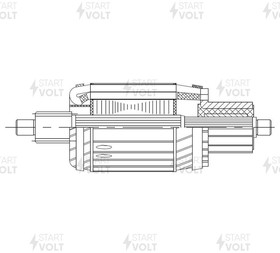 SR 0703, Ротор стартера для а/м КАМАЗ 5490/MB Axor с дв. OM 457LA (SR 0703)