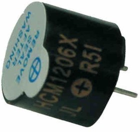 Фото 1/4 HCM1201X, Генератор звука электромагнитный, 1.5V 2300Hz, d=12mm, h=9.5mm