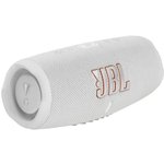JBLCHARGE5WHT, JBL Портативная акустика Charge 5, Bluetooth, 40 Вт, IP67, белый.