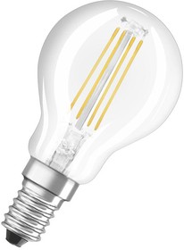 Лампа светодиодная филаментная LED SC P60 5W/827 5Вт шар 2700К тепл. бел. E14 600лм 220-240В прозр. стекло OSRAM 4058075212459