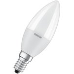 Фото 2/2 Лампа светодиодная LED STAR CLASSIC B 40 5W/827 5Вт свеча 2700К тепл. бел. E14 470лм 220-240В прозр. пласт. OSRAM 4058075318120