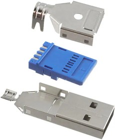 UP3-AV-4-CM, USB Connectors USB 3.0 type Aplug 9 pin Vert cable mnt