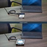 USB312SAT3, port 2.5 in, 3.5 in USB to SATA Adapter