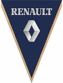 Треугольный вымпел RENAULT фон синий S05101070