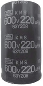 Фото 1/2 EKMS251VSN102MR40S, Aluminum Electrolytic Capacitors - Snap In 250Volts 1000uF 20% Tol.