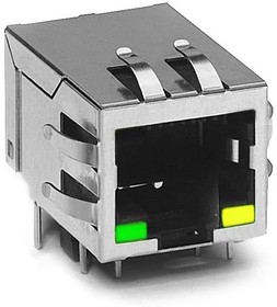 J0018D21ENL, Modular Connectors / Ethernet Connectors FILTERED CONN