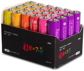 Прочее ZMI Батарейки ZI7 AA724 AAA rainbow alkaline battery (24pcs) (ZMKAA724CNCM)