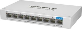Фото 1/10 Коммутатор Keenetic PoE+ Switch 9 (KN-4710) (L2) 9x1Гбит/с 8PoE+ 120W Коммутатор неуправляемый