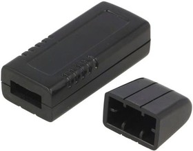 Фото 1/2 KM-205 BK, Корпус: для USB, Х: 20мм, Y: 66мм, Z: 12мм, ABS, черный