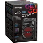 DEFENDER G110 Портативная колонка 1.0 чёрная (12 Вт, BT, FM, TF, USB, AUX ...