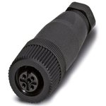 Фото 2/2 SACCM12FS4CONP7, Вилка "мама" прямая M12 4 контакта