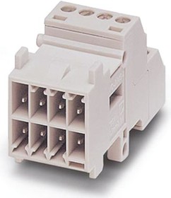 Фото 1/2 1854022, Contact insert module, for panel mounting frames, with screw connection, 8-pos., 160 V / 10 A