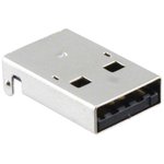 1002-015-01001, Conn USB 2.0 Type A PL 4 POS 2mm/2.5mm Solder RA Thru-Hole 4 ...