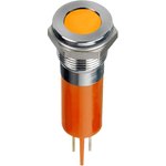 Q12F1CXXHO24E, Светодиодный индикатор в панель, Оранжевый, 24 В DC, 12 мм ...