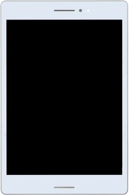 Фото 1/2 Дисплей (экран) в сборе с тачскрином для Asus Zenpad S 8.0 (Z580CA) с рамкой белый