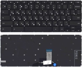 Клавиатура для ноутбука HP Chromebook 14A-NA черная