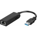 DUB-1312, USB Network Adapter, 1Gbps, USB-A Plug - RJ45 Socket