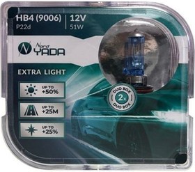 Лампа HB4 9006 12V 51W EXTRA LIGHT +50 % Plastic case - 2шт 907369