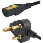3-100-526, AC Power Cords ZA cordset 10A 5.0m, V-Lock