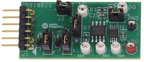 DS18B20EVKIT#, Temperature Sensor Development Tools Programmable Resolution 1-Wire Digital Thermometer Evkit