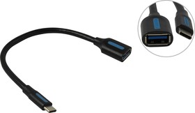 Фото 1/2 Vention CCVBB, Адаптер-переходник Vention USB CM/ OTG USB 3.0 AF, гибкий - 0,15м.