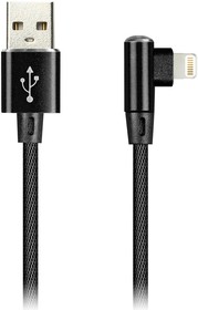 Фото 1/3 Дата-кабель Smartbuy 8pin FLOW 3D L-TYPE черный 2 А, 1 м (iK-512FLL black)/100