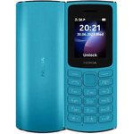 Мобильный телефон NOKIA 105 TA-1557 DS EAC CYAN(1GF019CPG6C02)
