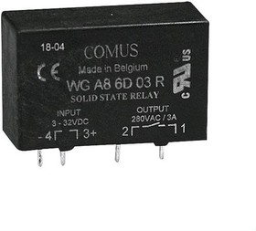 WGA8-10D05R, Реле полупроводниковое Solid State Relay R-Vers. 480V 5A SIP4