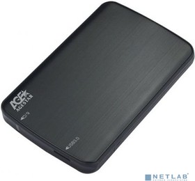 Фото 1/3 AgeStar 3UB2A12-6G (BLACK) USB 3.0 Внешний корпус 2.5" SATA, алюминий, черный, безвин. констр.