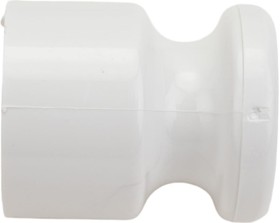 Фото 1/4 Ретро изолятор универсальный пластиковый 20x24 мм для наружного монтажа витого провода, белый (упаковка 20 шт) i-KPP-IZ-P-RETRO-20-WH