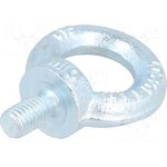 SZU10, Рым-болт, M10x17, DIN 580, Головка с петлей, нет, сталь, цинк, 25мм