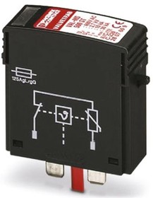Фото 1/2 2807609, VAL-MS Series 500 V ac Maximum Voltage Rating 30kA Maximum Surge Current Surge Arrester Protection