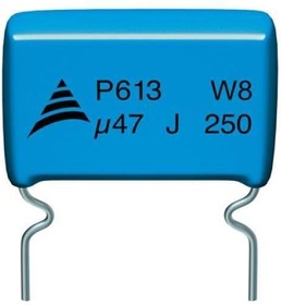 B32613A2103J008, Film Capacitors 2kVDC 10nF 5% Straight Lead