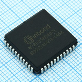 W78E058B-40PL, Микроконтроллер 8-бит 8052 40МГц 32KБ (32K x 8) Флэш-память