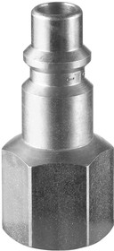 Фото 1/3 IRP 086102P, Treated Steel Female Plug for Pneumatic Quick Connect Coupling, G 3/8 Female Threaded