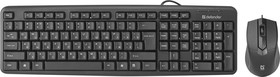 Фото 1/5 DEFENDER DAKOTA C-270 Набор клавиатура и мышь черные (USB, 1000 dpi, 3 кн., 104 кл.)