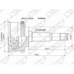 NI-66A44, Шрус наружный NISSAN PRIMERA/CAMINOP11 SR18/20/QG18 95-00 ABS