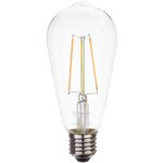 Умная лампа Zetton LED Smart Wi-Fi Bulb ST64 E27 6Вт 2200-6500К прозрачная ...