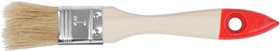 Фото 1/3 01033, Кисть флейцевая "Стандарт", натур.светлая щетина, деревянная ручка 1" (25 мм)