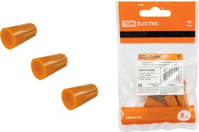 SQ0519-0028, Соединительный изолирующий зажим СИЗ-3 5,5 мм2 оранжевый (5 шт) TDM Electric