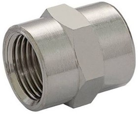160226868, 16 Series Straight Fitting, G 3/4 Female to G 3/4 Female, Threaded Connection Style, 16022