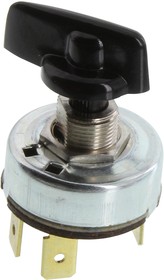 700-A-BL, Rotary Switches 1-pole, OFF - ON - ON - ON, 2A/4A/1A 250VAC/125VAC/125VDC not HP rated, Non-Illuminated Black Knob Rotary Switch w