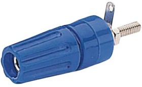 Клемма o 4 mm синий, 552-0200. Изолированный зажим с разъемом, изготовленным из ПВХ Подходит для подключения штекера 4 mm и лепестковых конт
