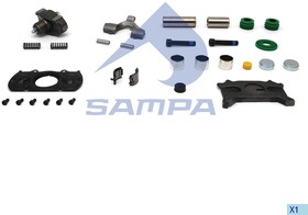 Фото 1/2 094.915, Ремкомплект суппорта WABCO MAX22 левый (полный) SAMPA