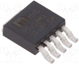 Фото 1/2 MIC29152WD-TR, Adjustable LDO Voltage Regulator - 2.3V to 26V - 350mV Drop - 1.25V to 25V/1.5A Out - TO-252-5.