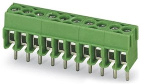 Фото 1/2 PCB terminal, 8 pole, pitch 3.5 mm, AWG 26-16, 17.5 A, screw connection, green, 1984675