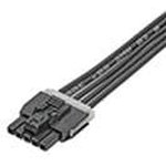 145130-0500, Rectangular Cable Assemblies Nano-Fit 75mm Cbl SR 5Ckt Blk