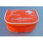 Аптечка автомобильная, состав МЗ РФ 1080н, соотв.треб. ГАИ, текстильный футляр AM-01