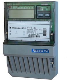 Счетчик электроэнергии Меркурий 230 АRT-02 PQRSIN трехфазный многотарифный, 10(100), класс точности 1.0/2. 0, Щ, ЖКИ, IrDA, RS-485, 2 тарифа