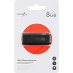 USB Flash накопитель (флешка) VIXION Shark Eyes 8GB 2.0 (черный)